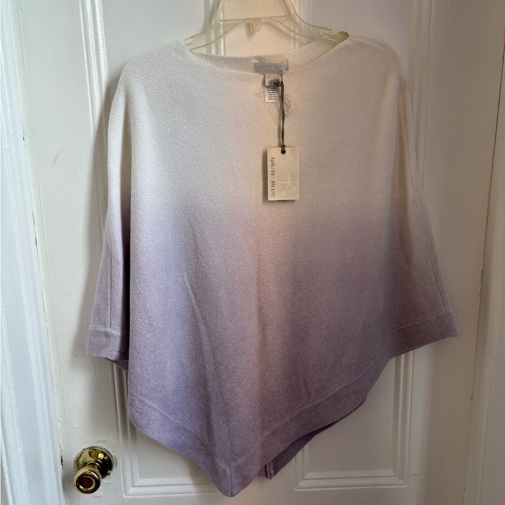 Barefoot Dreams Ocean Breeze Poncho Ombré Soft Violet Cozychic ultralight